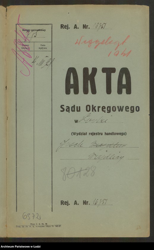 Obraz 2 z jednostki "Josek Wajdling- wyrób manufaktury"