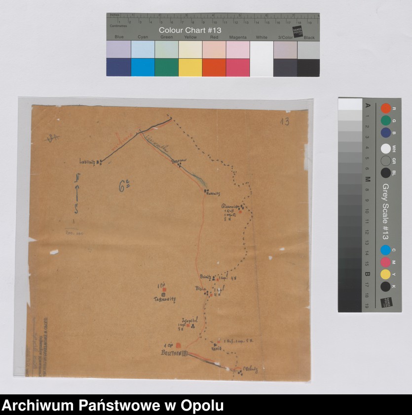 Obraz 16 z jednostki "/Korespondencja i zarządzenia dotyczące służby granicznej, wewnętrzno-administracyjnych kontroli ruchu ludności/ 31.01.- 23.05.1920"