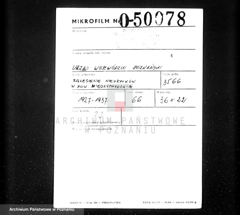 Obraz 2 z jednostki "Zalesienie nieużytków w powiecie międzychodzkim"