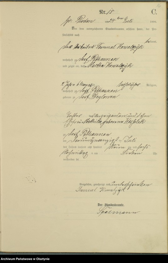 image.from.unit.number "Sterbe-Haupt-Register Nr 1 - 45"