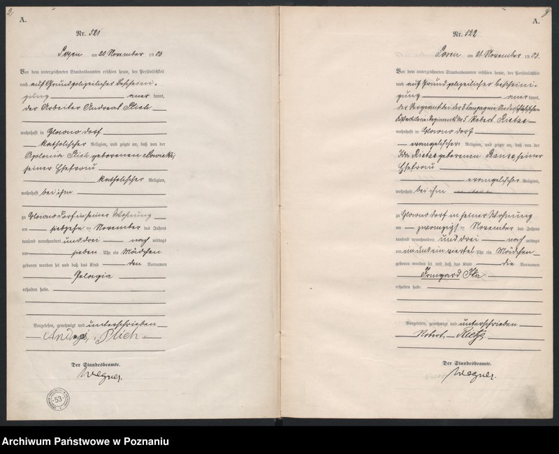 Obraz 4 z jednostki "Księga urodzeń tom II"