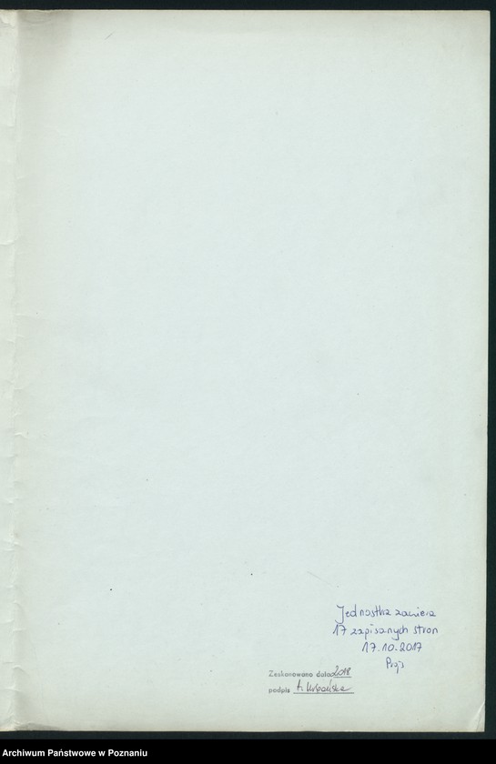 Obraz 20 z jednostki "Wykaz akt Urzędu Walki z Lichwą i Spekulacją w Poznaniu oraz ekspozytur i inspektoratów"