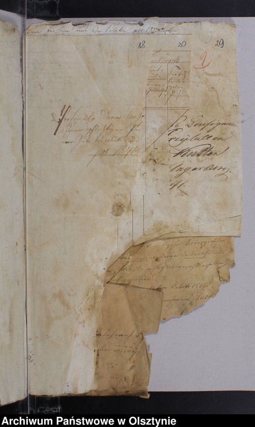 image.from.unit.number "General-Nachweisung der Personaldezemspflichtigen im Kirchspiel 1840/1841 Rechnungsbelege 1838-1844"