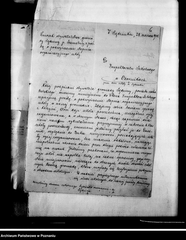 Obraz 9 z jednostki "Szkoła Powszechna- Sędzin, powiat Szamotuły"