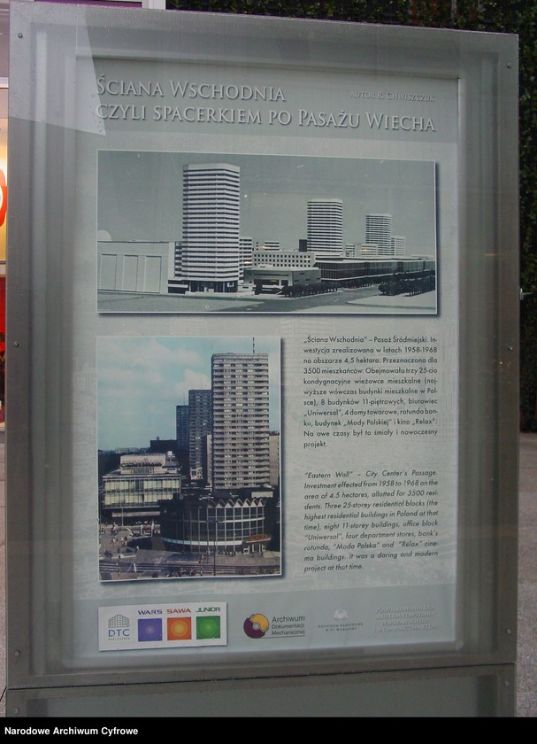 image.from.unit.number "Warszawa. Pasaż Wiecha. Wystawa "Ściana Wschodnia czyli spacerkiem po Pasażu Wiecha""