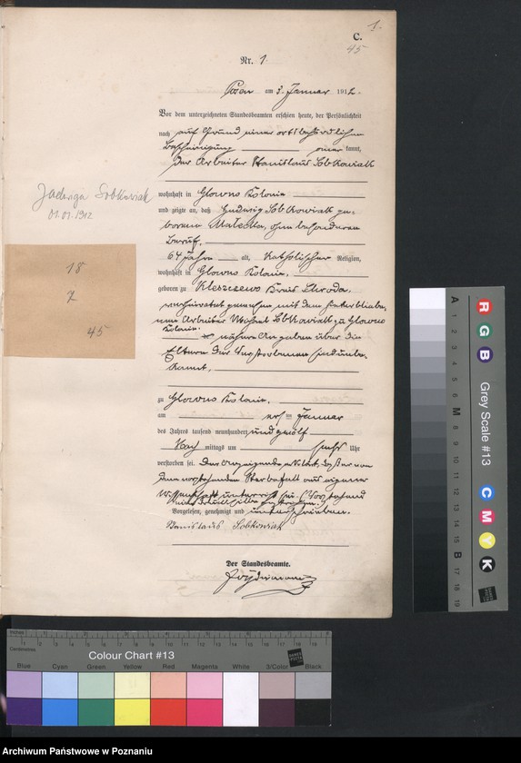 Obraz 3 z jednostki "Księga miejscowa zgonów [Rejestr główny zgonów]"