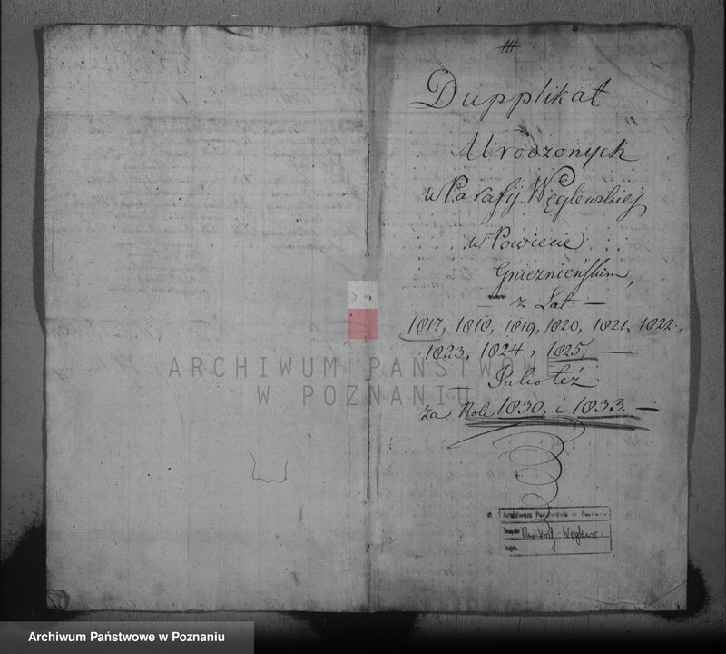 image.from.team "Akta stanu cywilnego Parafii Rzymskokatolickiej Węglewo (pow. poznański)"