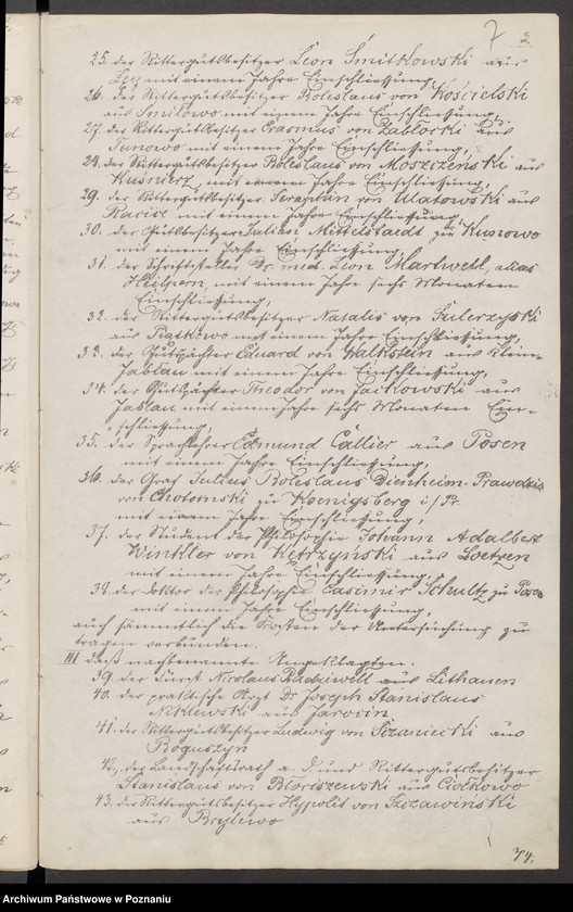image.from.unit.number "Anklage und Anklagenbeschluss des Kammergerichts gegen den Grafen Johann von Działyński und Genossen /8. und 15.II.1865/"