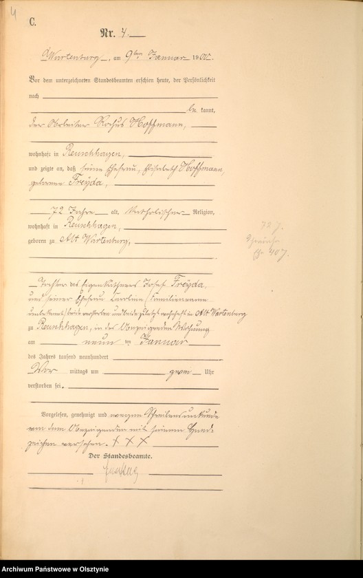 image.from.unit.number "Sterbe-Haupt-Register Nr 1 - 154"