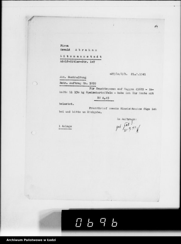 Obraz 18 z jednostki "Frachten Belastungen"