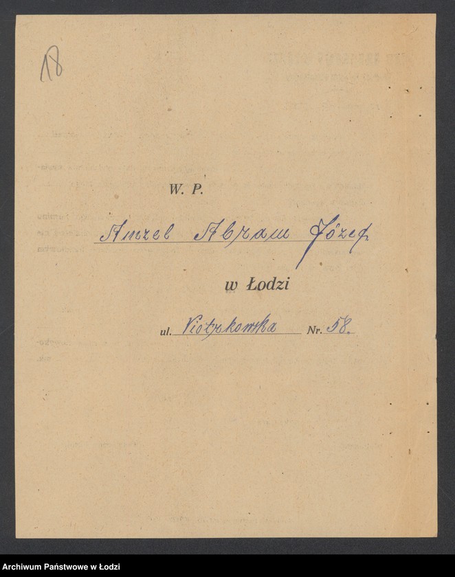 Obraz 20 z jednostki "Amzel Abram Józef- sprzedaż manufaktury i przędzy"