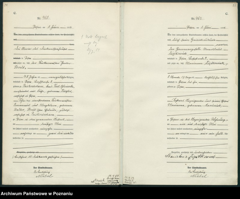 Obraz 15 z jednostki "Księga miejscowa zgonów tom II [Rejestr główny zgonów]"