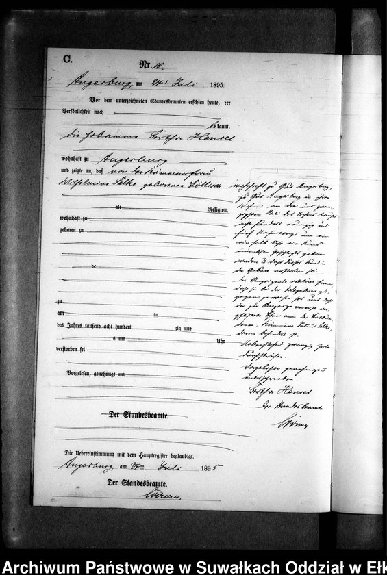 image.from.unit.number "Sterbe-Neben-Register des Preussischen Standes-Amtes Kehlen Kreis Angerburg"