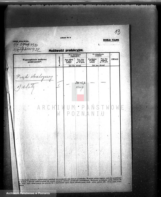 Obraz 17 z jednostki "Kwestionariusz elektrowni miejskiej w Krotoszynie"