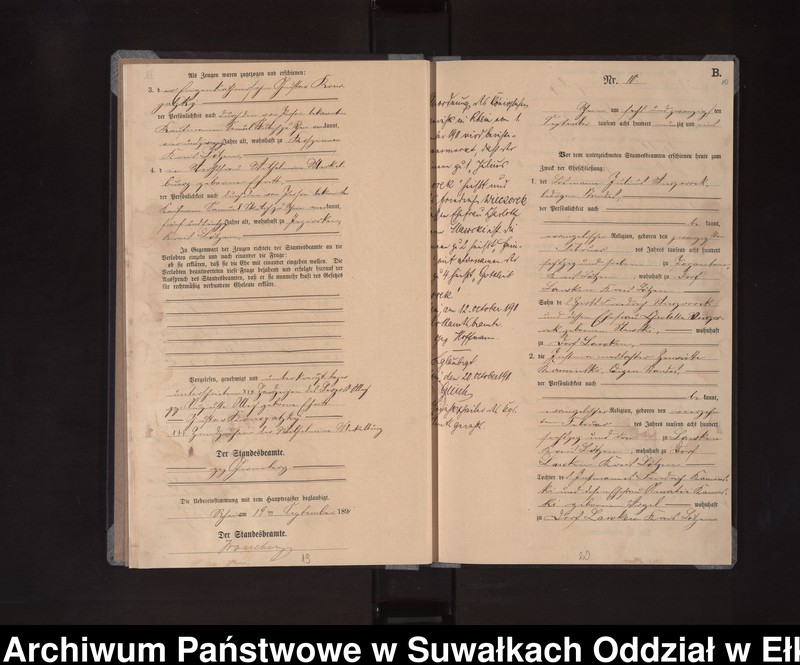 image.from.unit.number "Heiraths-Neben-Register des Königlichen Preussischen Standes-Amtes Orlen Kreis Loetzen"