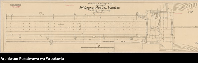 image.from.unit.number "Verbesserung der Oderschiffahrtsweg. Breitenbachfahrt. Schleppzugschleuse bie Bartheln"