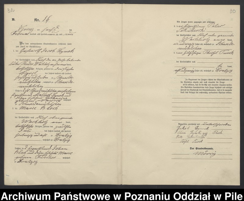 Obraz 19 z jednostki "Księga małżeństw"