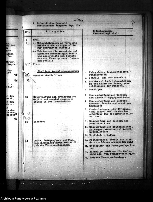 Obraz 11 z jednostki "Landeskultur- Verwaltung (Budżety)"