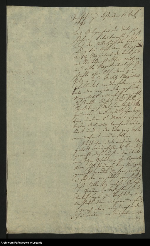 Obraz 5 z jednostki "[Akta und Verordnung in Ansehung der von dem Polizei und Justizmagistrat gemeinschaftlich zu bearbeitenden Geschäfte]"