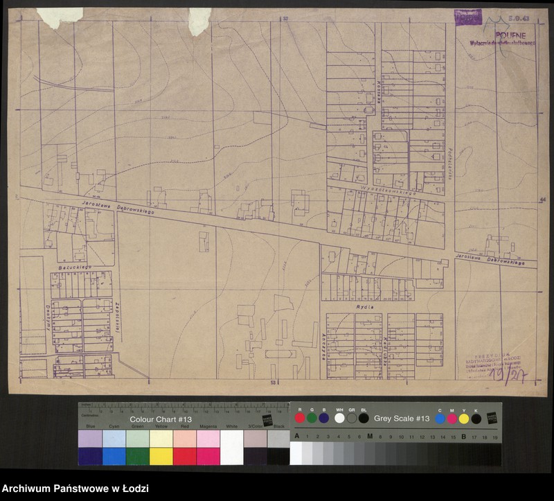 Obraz 1 z jednostki "Plan m. Łodzi 1:2000, odbitki. Sekcja SO 43"