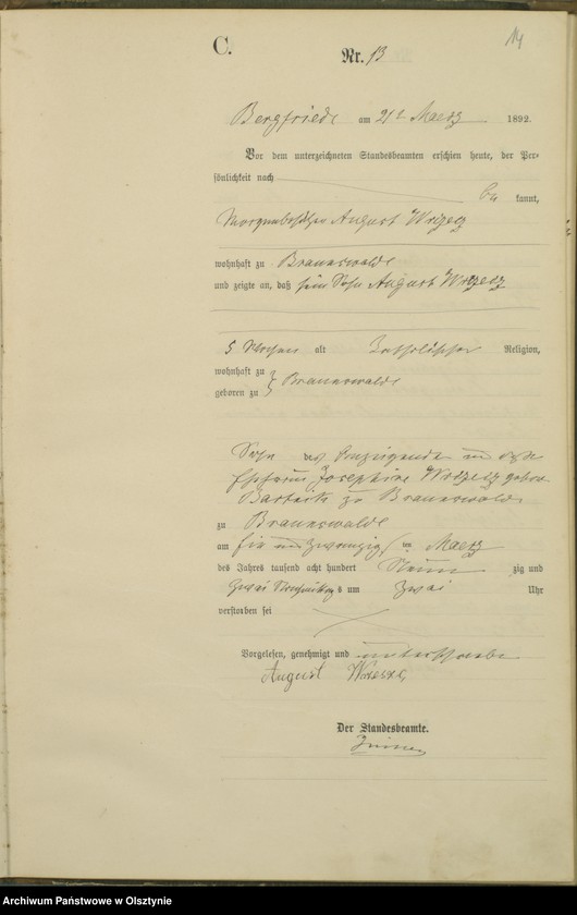 image.from.unit.number "Sterbe-Haupt-Register Nr 1 - 51"