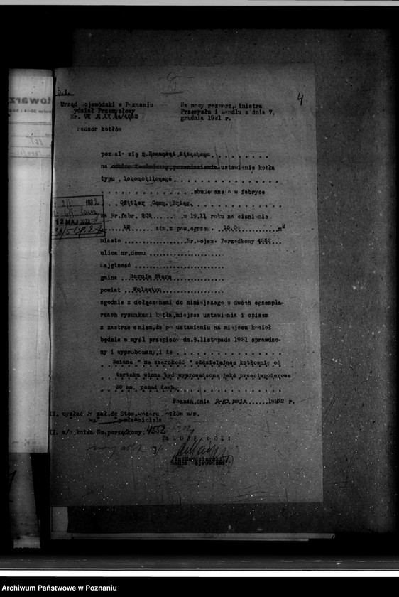 image.from.unit.number "Tartak parowy R. Nitsche w Boruji Starej powiat wolsztyński nr woj. kotła 4552"