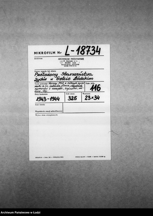 Obraz 2 z jednostki "[Korespondencja PSŻ w różnych sprawach]"