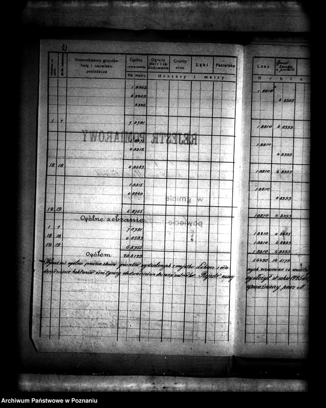 Obraz 6 z jednostki "Rejestry pomiarowe gruntów wydzielonych z majątku Łukom i oddanych w zamian za serwituty na własność wsi Myszakówek powiatu konińskiego"