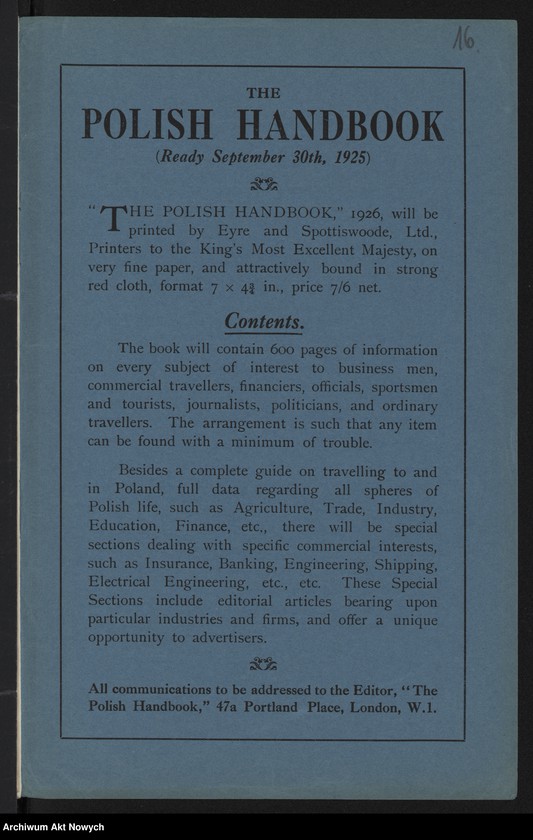 image.from.unit.number ""Poland, Germany and the Sea" by Diplomat, London 1925; Odbitka z "The English Review", Sep. 1925, 2 mapy"