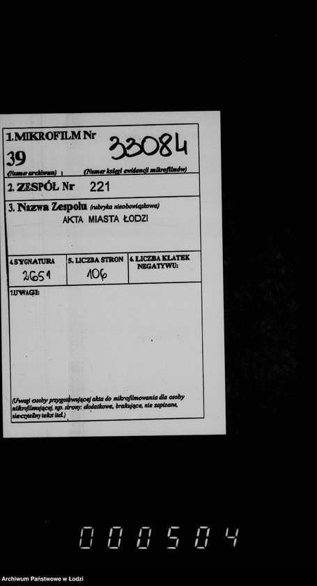 Obraz 2 z jednostki "Otčetnosti gorodskoj kassy"