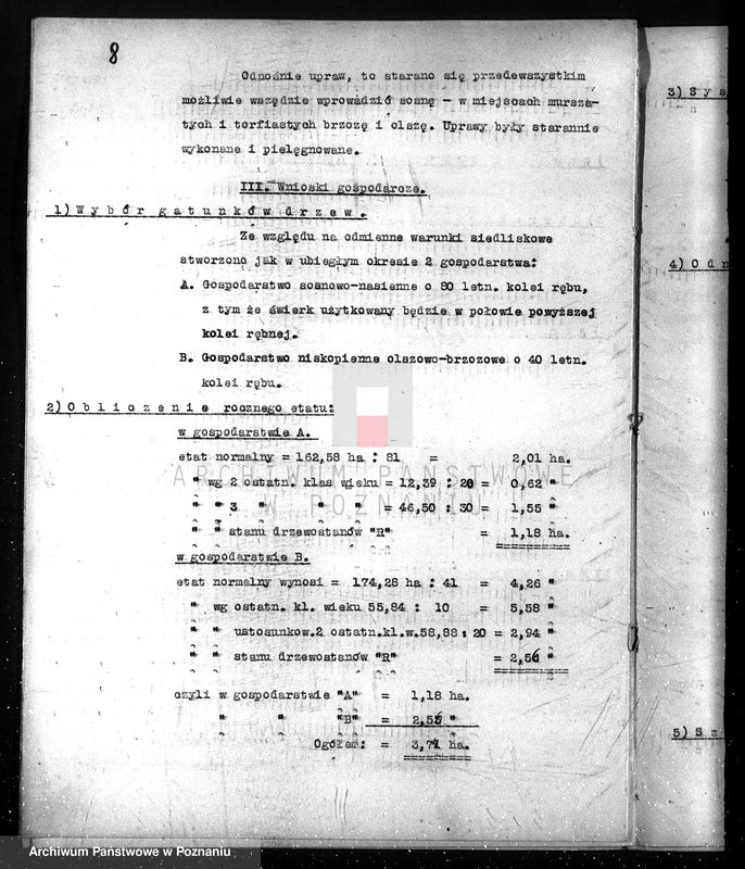 Obraz 12 z jednostki "/Nadzór nad gospodarką leśną majętności Siekówko/ 1938-1948"