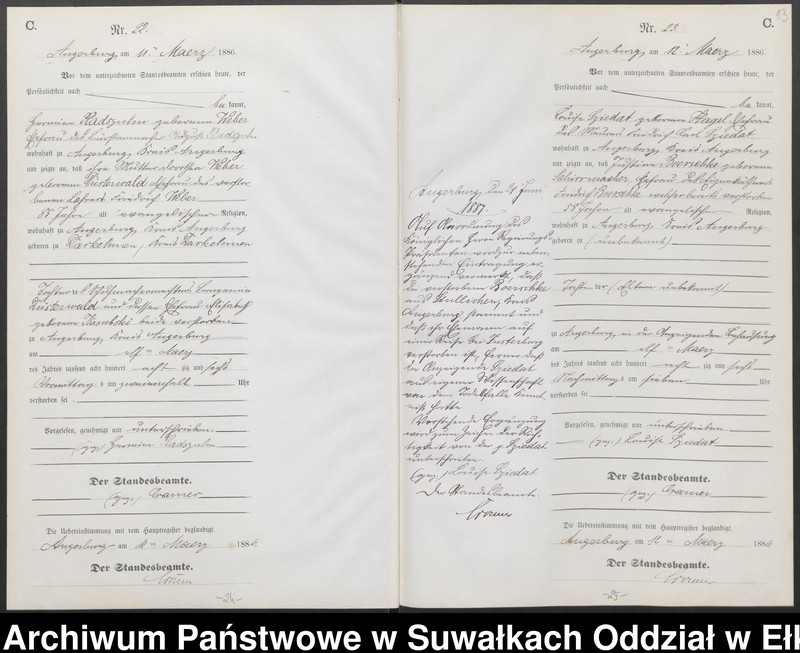 image.from.unit.number "Sterbe-Neben-Register des Preussischen Standes-Amtes Angerburg Kreis Angerburg"