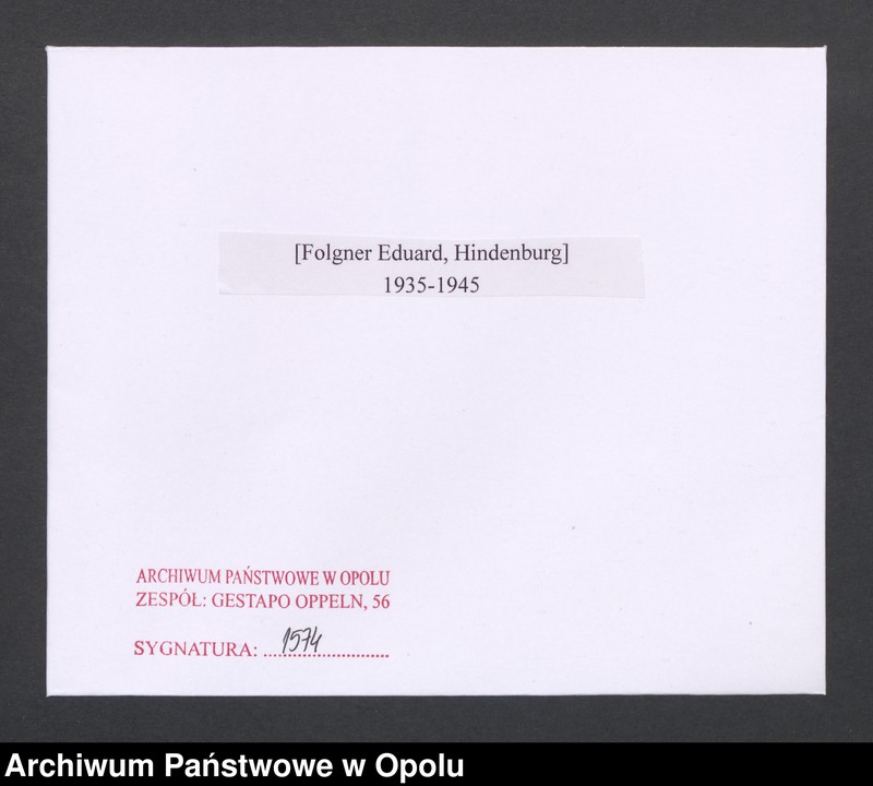 Obraz 2 z jednostki "[Folgner Eduard, Hindenburg]"