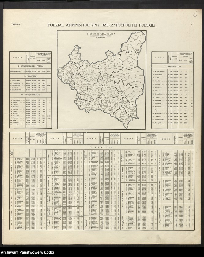 Obraz 8 z jednostki "Atlas szkolnictwa powszechnego Rzeczypospolitej Polskiej. Opracował Marian Falski, Warszawa 1929"