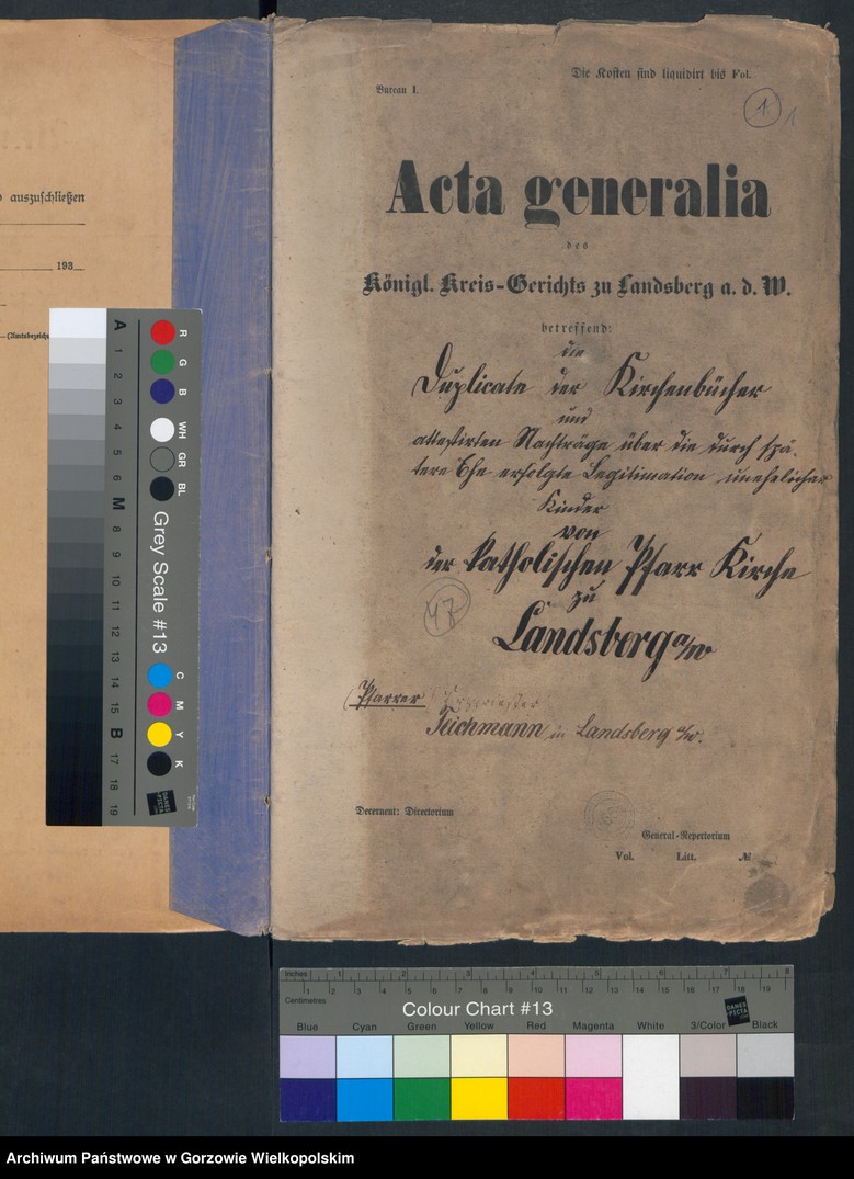 image.from.unit.number "Duplikate der Kirchenbücher der durch spätere Ehe erfolgte Legitimation unehelicher Kinder der katholischen Pfarrkirche zu Landsberg an der Warthe"