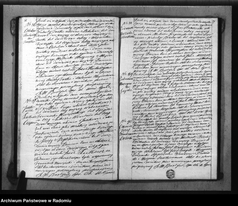 image.from.unit.number "Duplikat akt Religijno - Cywilnych Urodzonych, Zaszlubionych i Zmarłych Kościoła Parafij Wysoka za rok 1853 spisanych"