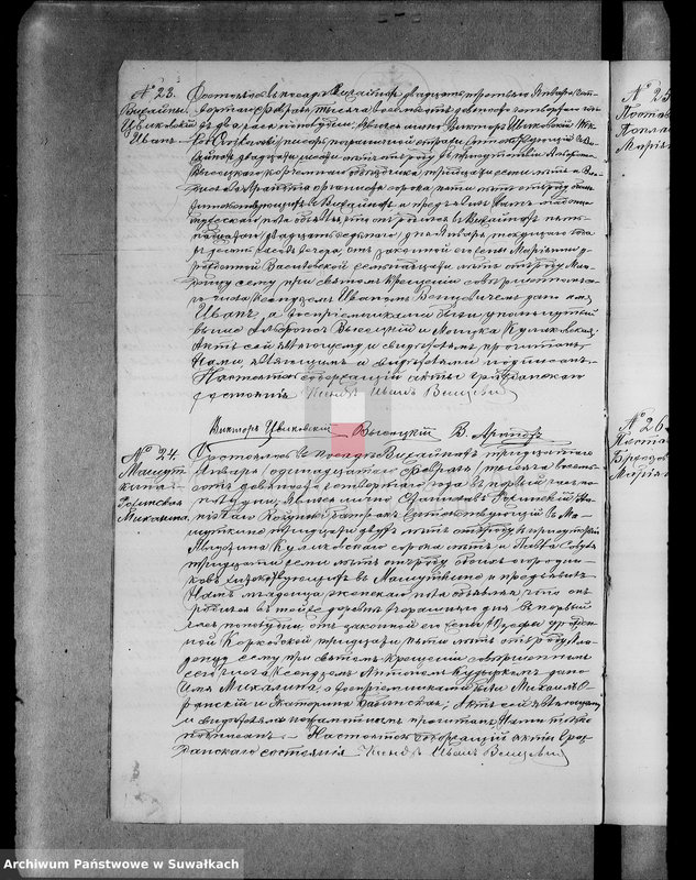 image.from.unit.number "Dublikat o roždenii, brakosočetanii i smerti graždanskogo sostojanija vižajnskogo r. k. prichoda 1894 g."