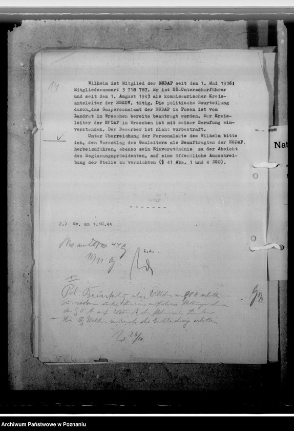 Obraz 18 z jednostki "Wilhelm, Günther - burmistrz we Wrześni"