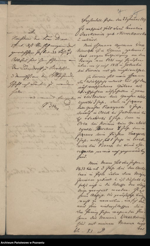 Obraz 10 z jednostki "A. betr. den Auskunft über Ausländer Lit. D"