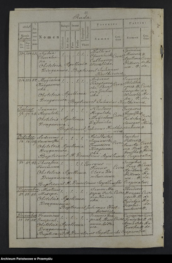 image.from.unit.number "[Odpisy ksiąg urodzeń, małżeństw, zgonów parafii rzymskokatolickiej Kochawina z lat 1823-1827]"