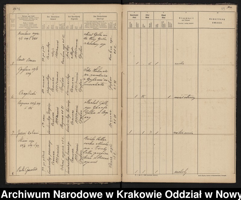 Obraz 19 z jednostki "[Księgi stanu cywilnego - urodzenia, małżeństwa, zgony]"