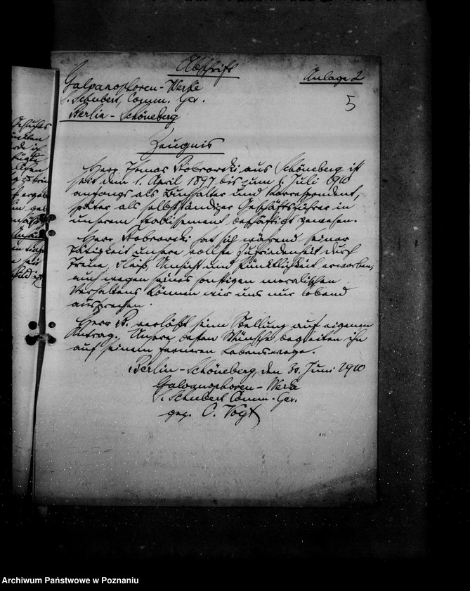 Obraz 9 z jednostki "Bewerbungsgesuche um Anstellung"