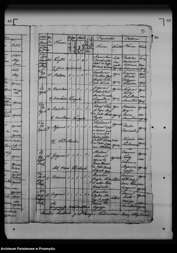 Obraz 20 z jednostki "[Kopie ksiąg metrykalnych parafii Chliple z filią Sadkowice (dekanat Mościska)]"