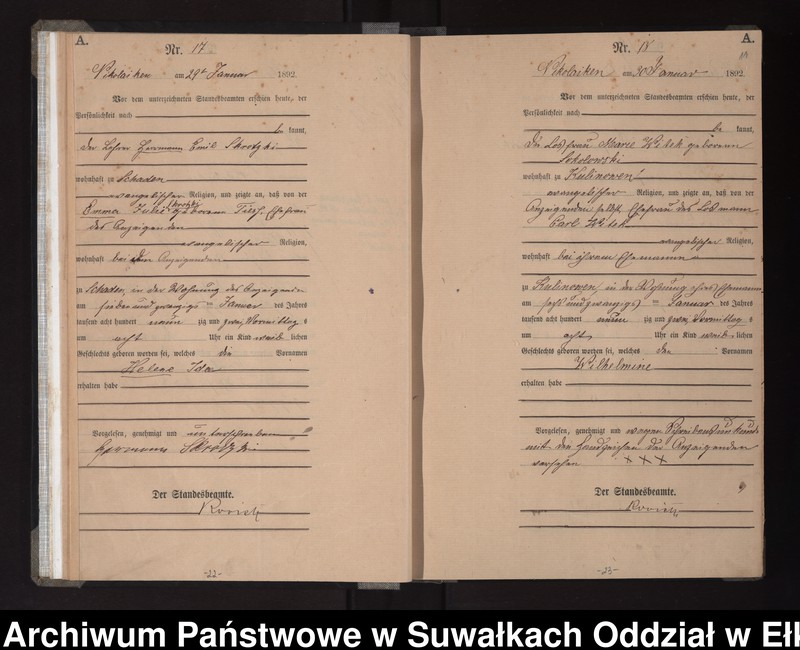 image.from.unit.number "Geburts-Haupt-Register des Königlichen Preussischen Standes-Amtes Nikolaiken Kreis Sensburg"