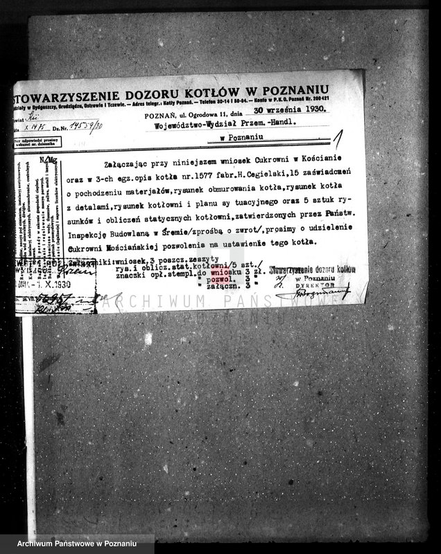 Obraz 5 z jednostki "Cukiernia w Kościanie nr woj. kotła 6480"