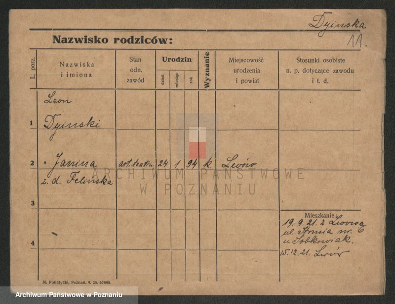 Obraz 13 z jednostki "Dygierska - Dyzman"