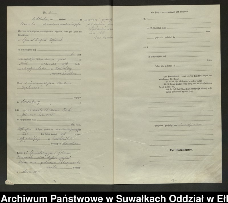 image.from.unit.number "Heirats=Haupt=Register des Königlichen Preussischen Standes-Amtes Nikolaiken Kreis Sensburg"