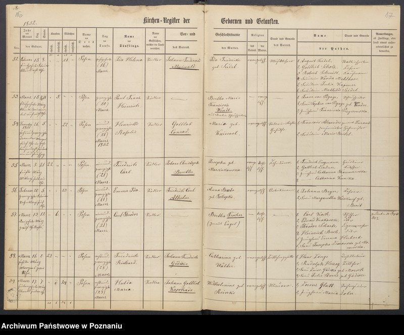 Obraz 11 z jednostki "Duplikat der Register der Gebornen, Getauften, Getrauten und Verstorbenen"