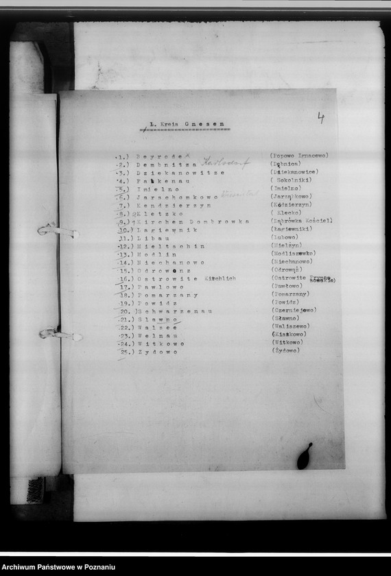 Obraz 8 z jednostki "Einziehungsprotokolle [ksiąg kościelnych] Gnesen-Stadt [miasto Gniezno]"