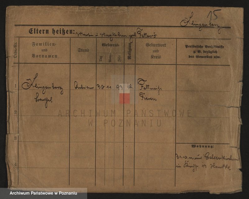 Obraz 15 z jednostki "Klingeberg - Klofik"